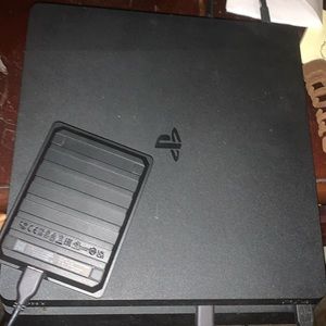 PS4, black, USB extended storage